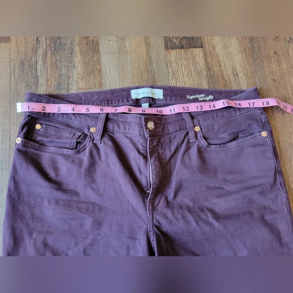 Henry & Belle Signature Straight Purple Jeans - Picture 5 of 6